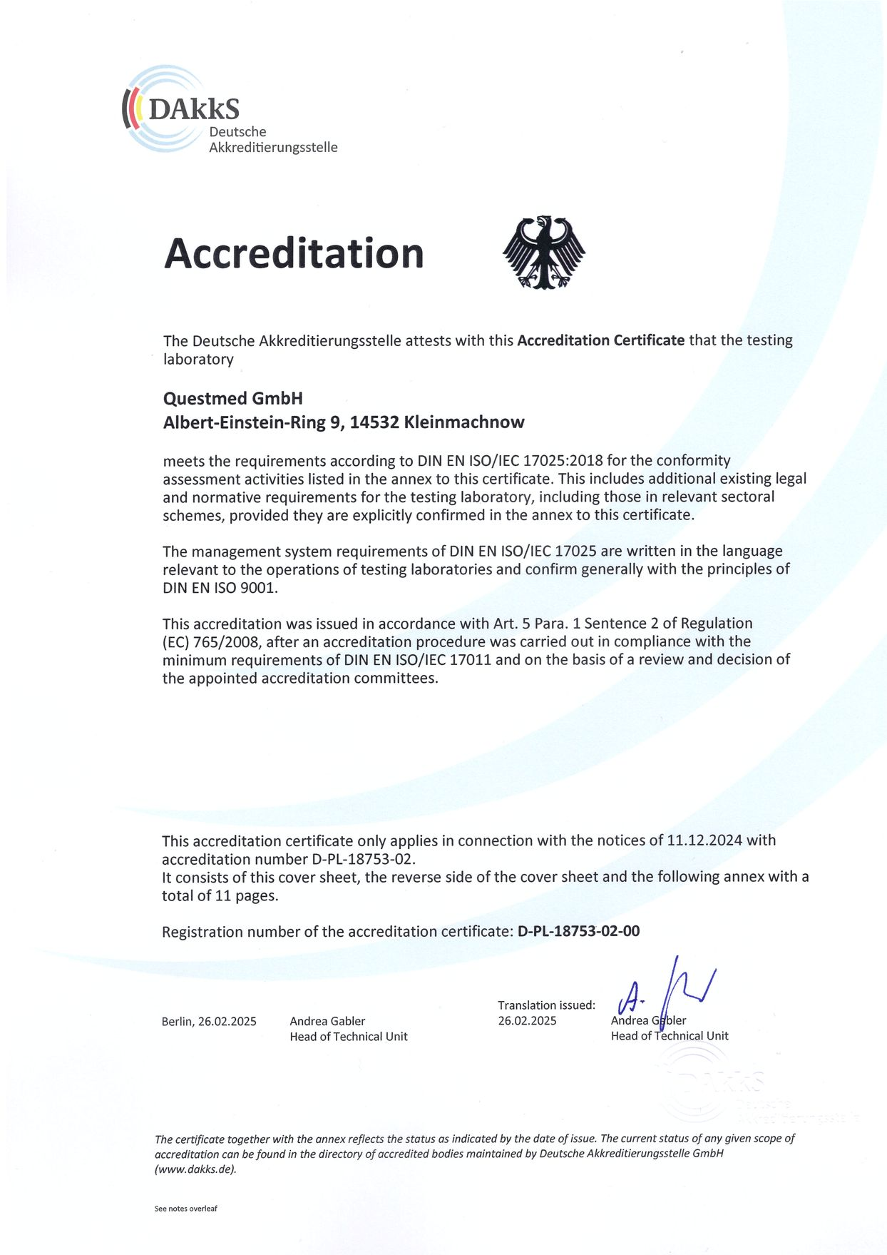 Questmed Accreditation